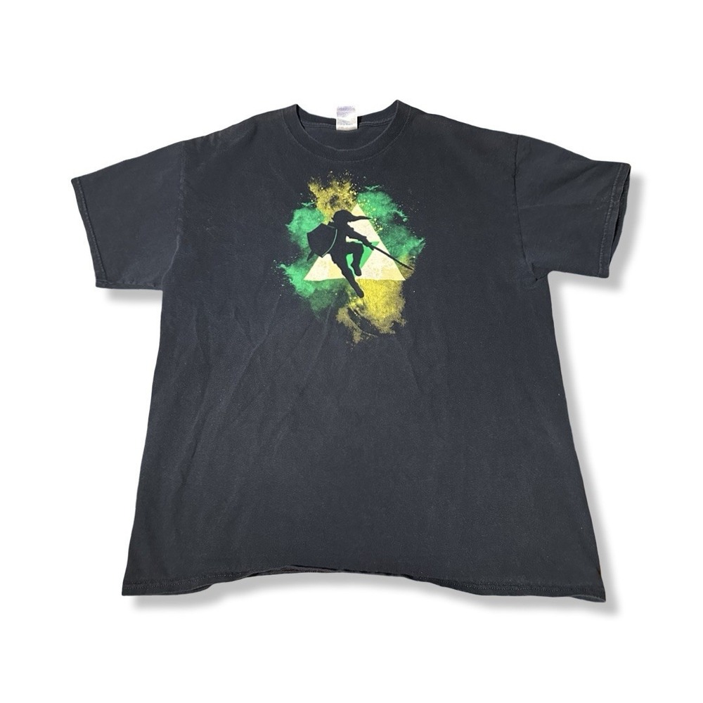 Zelda Gaming Adult Large Graphic Gildan Cotton T-shirt Pre-owned